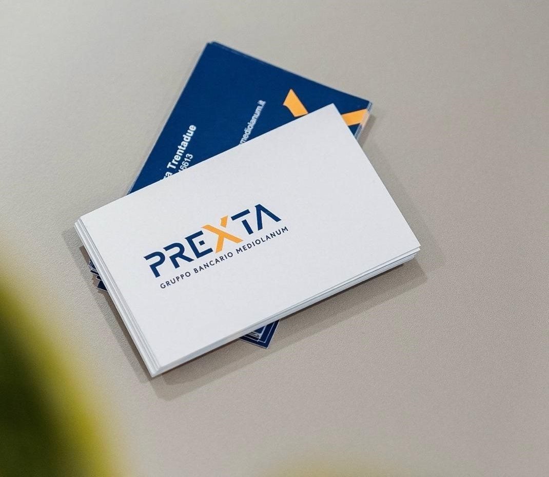 I biglietti da visita Prexta della sede